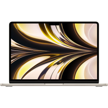 Apple 13.6-inch Macbook Air M2 chip with 8-core CPU and 10-core GPU, 256 GB SSD, Starlight English MLY13 1 Year Warranty