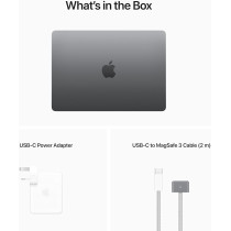 Apple 13.6-inch Macbook Air M2 chip with 8-core CPU and 10-core GPU, 256 GB SSD, Grey English MLXW3 1 Year Warranty