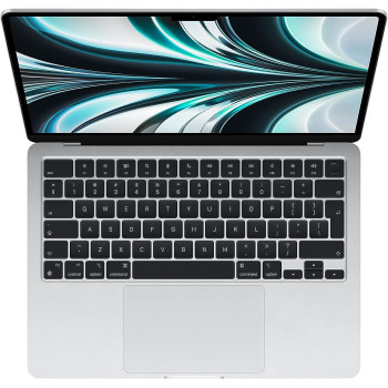 Apple 13.6-inch Macbook Air M2 chip with 8-core CPU and 10-core GPU, 256 GB SSD, Silver English MLXY3 1 Year Warranty