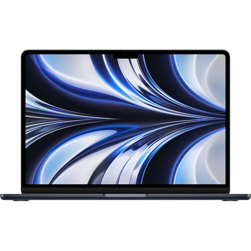 Apple 13.6-inch Macbook Air M2 chip with 8-core CPU and 10-core GPU, 512 GB SSD, Midnight English MLY43, 1 Year Warranty