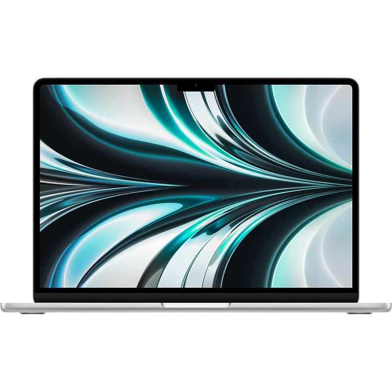 Apple 13.6-inch Macbook Air, M2 chip with 8-core CPU and 10-core GPU, 512 GB SSD, Silver English MLY03 1 Year Warranty