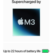Apple 14 Inch Macbook Pro, Apple M3 chip with 8-core CPU and 10-core GPU, 16 GB, 1 TB SSD, Sliver, English MXE13 1 Year Warranty