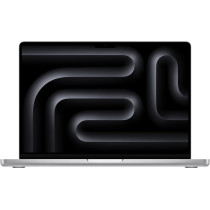 Apple 14 Inch Macbook Pro, Apple M3 chip with 8-core CPU and 10-core GPU, 16 GB, 1 TB SSD, Sliver, English MXE13 1 Year Warranty