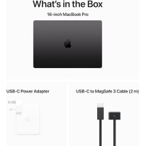 Apple 16 Inch Macbook Pro 2023, Apple M3 Max chip with 16-core CPU and 40-core GPU, 1TB SSD, Space Black, English MUW63
