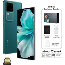 Vivo V30 5G Lush Green, 24GB RAM, 256GB Storage, Slimmest 3D Curved 1.5K Amoled 120HZ Display, 50MP AF Group Selfie,  Aura Light Ois