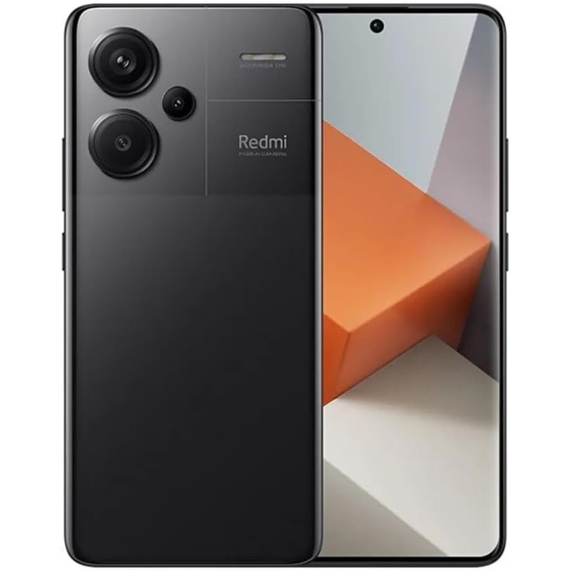 Xiaomi Redmi Note 13 Pro Plus 5G, 12GB RAM / 512GB ROM, 6.67 Inch 1.5K 120HZ Amoled Curved Display, 200MP Triple Camera OIS With MediaTek Dimensity 7200-Ultra processor, Midnight Black