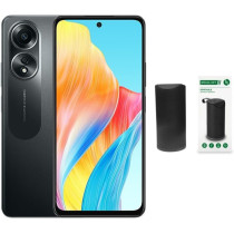 Oppo A58 Android Smartphone Glowing Black 128GB, 8GB UAE Version / Free Bluetooth Speaker