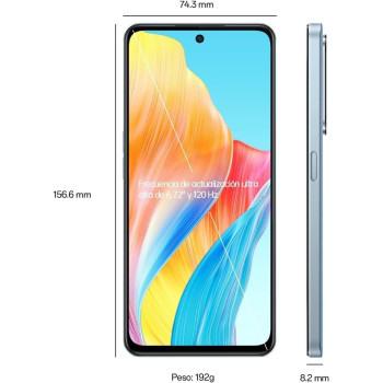Oppo A98 Dual Sim 6.72 Inch Smartphone 256GB Rom,  8GB RAM, Dreamy Blue
