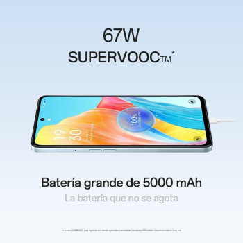 Oppo A98 Dual Sim 6.72 Inch Smartphone 256GB Rom,  8GB RAM, Dreamy Blue