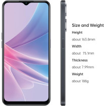 Oppo A78 5G Dual Sim 6.56 Inch Smartphone 128GB Rom, 8GB RAM, 5000MAH Long Lasting Battery, Fingerprint And Face Recognition, 5G Android Phone, Glowing Black