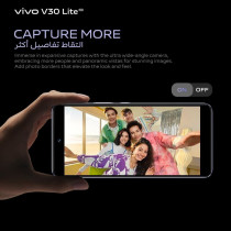 Vivo V30 Lite 5G Crystal Black, 24GB RAM, 256GB Storage, 120HZ Amoled Display, Dual Stereo Speaker, 80W Charger