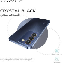 Vivo V30 Lite 5G Crystal Black, 24GB RAM, 256GB Storage, 120HZ Amoled Display, Dual Stereo Speaker, 80W Charger
