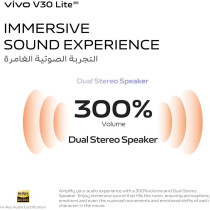 Vivo V30 Lite 5G Crystal Black, 24GB RAM, 256GB Storage, 120HZ Amoled Display, Dual Stereo Speaker, 80W Charger