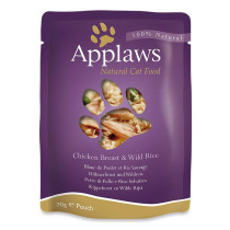 Applaws 70g Pouch, Chicken with Rice Adult Wet Cat Food
