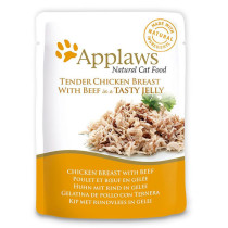 Applaws 70g Pouch Chicken with Beef in Jelly Adult Wet Cat Food