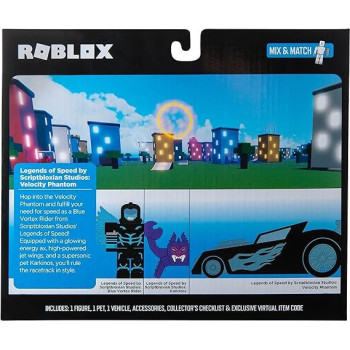 Roblox Legends of Speed Velocity Phantom Deluxe Vehicle With Figures, ROB0690