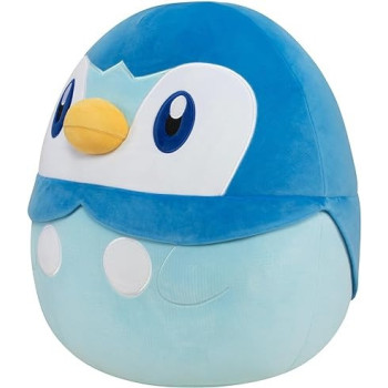 Squishmallows Pokemon Plush Piplup, 14 Inch, SQPK00041