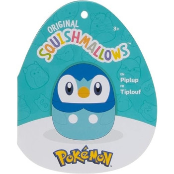 Squishmallows Pokemon Plush Piplup, 14 Inch, SQPK00041