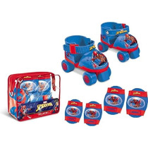 Mondo Spiderman 4W Roller Skates With Protection Set, 18390