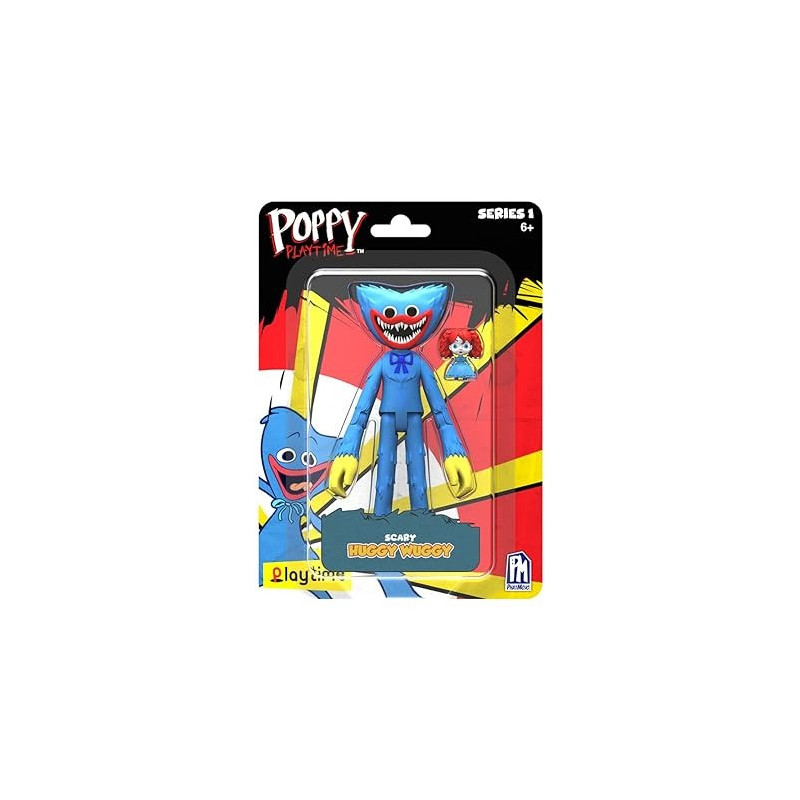 Poppy Playtime Action Figure S1, Scary Huggy Wuggy, 5 Inch, AF7704