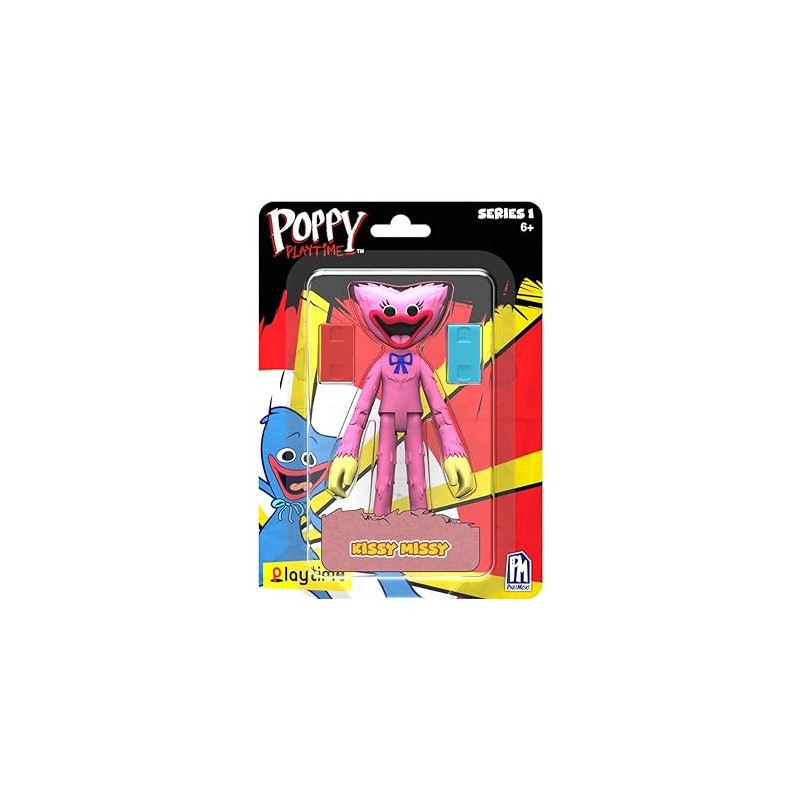 Poppy Playtime Action Figure S1, Scary Kissy Missy, 5 Inch, AF7702