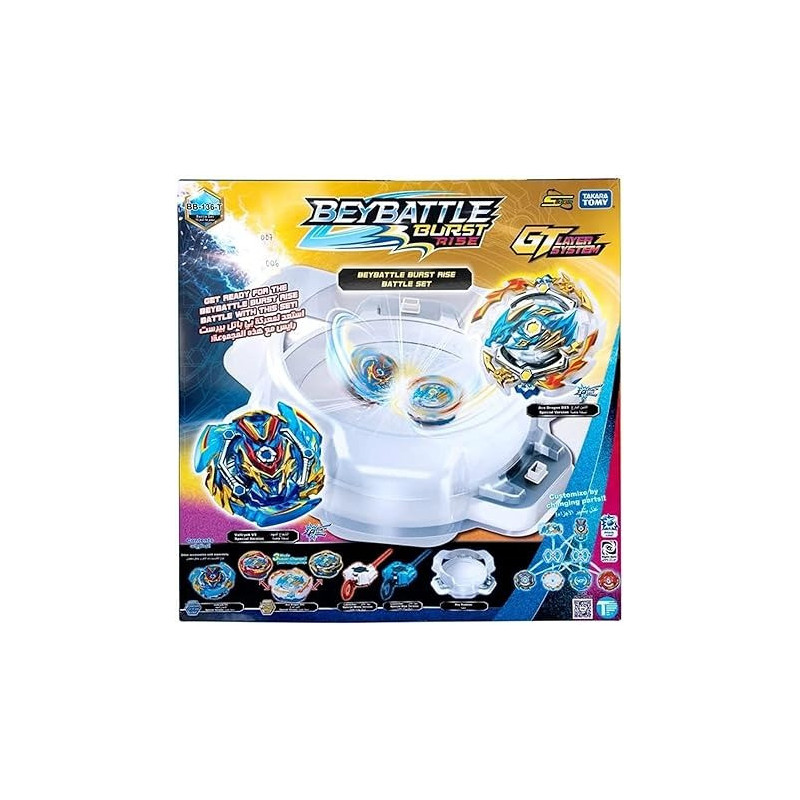 BeyBattle Burst Rise Battle Stadium with Sword Valtryek V5 and Ace Dragon DX5, BB-136-T