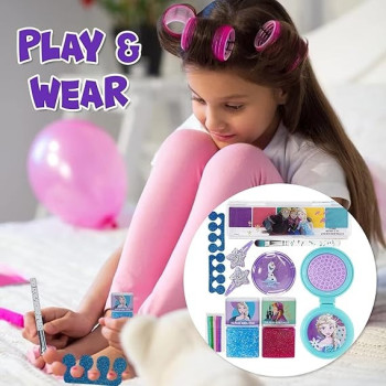 Hot Focus Townley Disney Frozen Chain Bag and Cosmetic Set, FZ4344GB