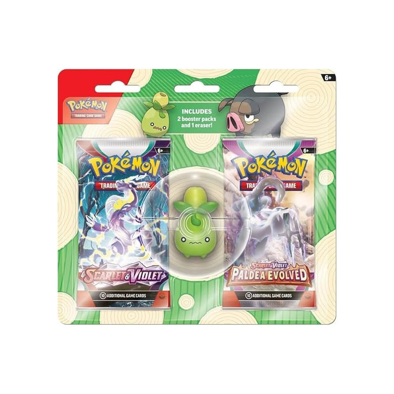 Pokemon TCG 2023 Back to School Eraser Blister, 290-85249