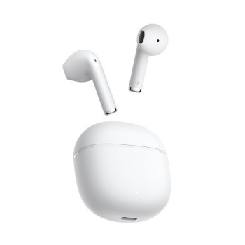 QCY T29 Ailybuds Lite Truly Wireless Earbuds With Bionic Arc Design,Strong 5.3 Bluetooth Connection, 28 Hours Battery Life, & 68 ms Low Latency (White)