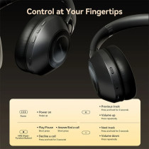 Vention Wireless On-Ear Headphones SoundMate S11 Black