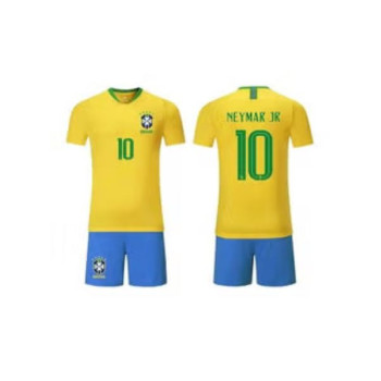 Al Amal Football fan jersey Neymar Fullset shorts & Jersey Yellow & Blue ( UNISEX )
