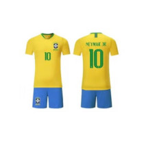 Al Amal Football fan jersey Neymar Fullset shorts & Jersey Yellow & Blue ( UNISEX ) 