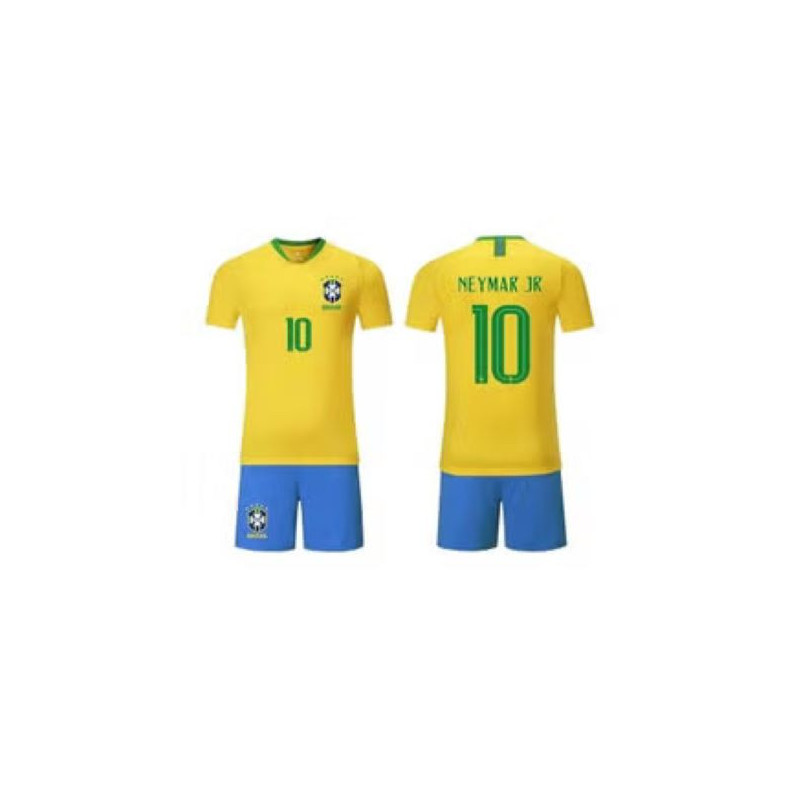 Al Amal Football fan jersey Neymar Fullset shorts & Jersey Yellow & Blue ( UNISEX )