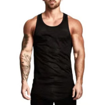 Solid Vest For Men, Black