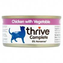 Thrive 75g Complete Chicken with Vegetable Wet Cat Food, Pack of 12