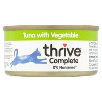 Thrive 75g Complete Tuna with Vegetable Wet Cat Food, Pack of 12