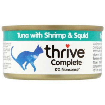 Thrive 75g  X 12pcs Complete Tuna with Shrimp and Squid Wet Cat Food