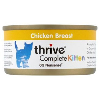 Thrive 75g Complete Chicken Wet Kitten Food, Pack of 12
