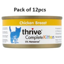 Thrive 75g Complete Chicken Wet Kitten Food, Pack of 12