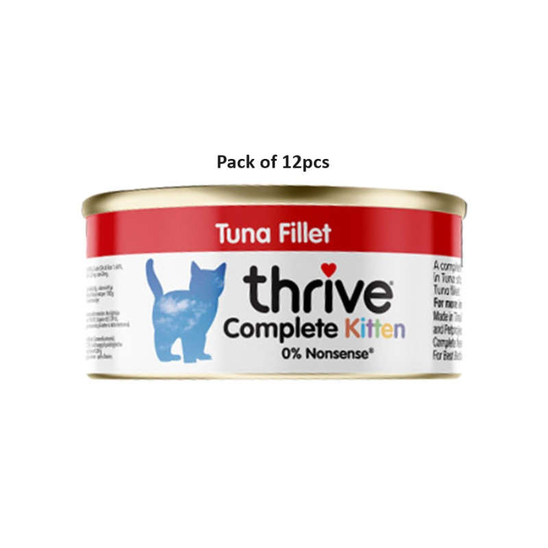 Thrive 75g Complete Tuna Wet Kitten Food, Pack of 12