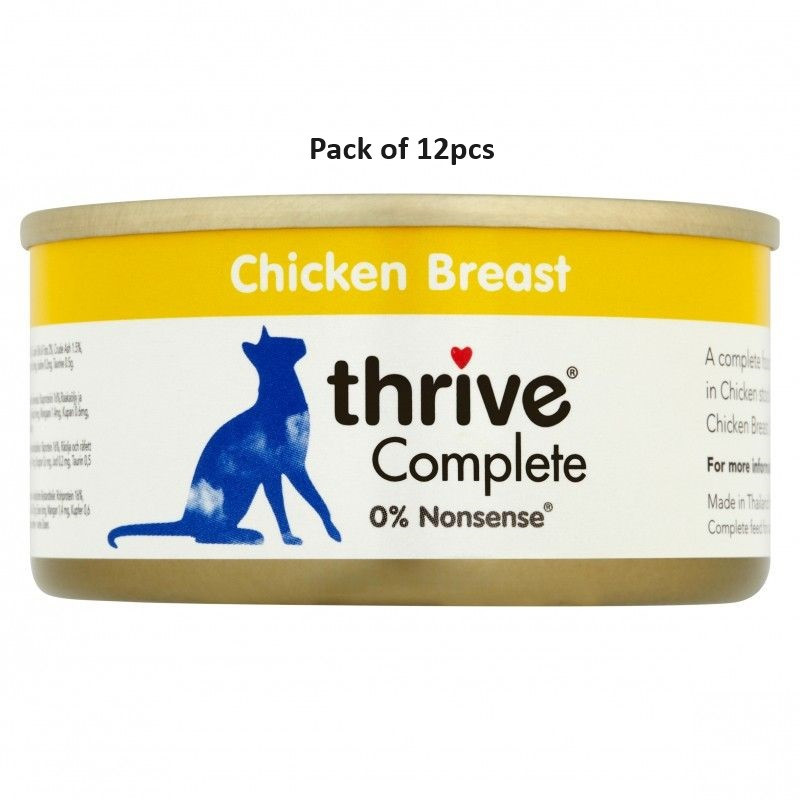 Thrive 75g Complete Chicken Wet Cat Food, Pack of 12
