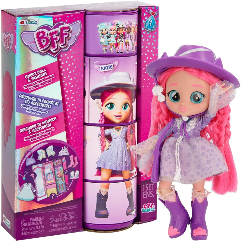 Cry Babies Bff Fashion Doll 8Inch - Katie 904347