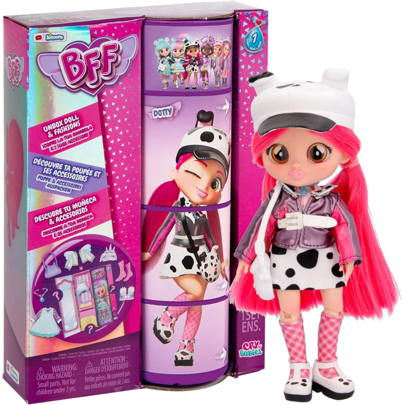 Cry Babies Bff Fashion Doll 8Inch - Dotty 904378