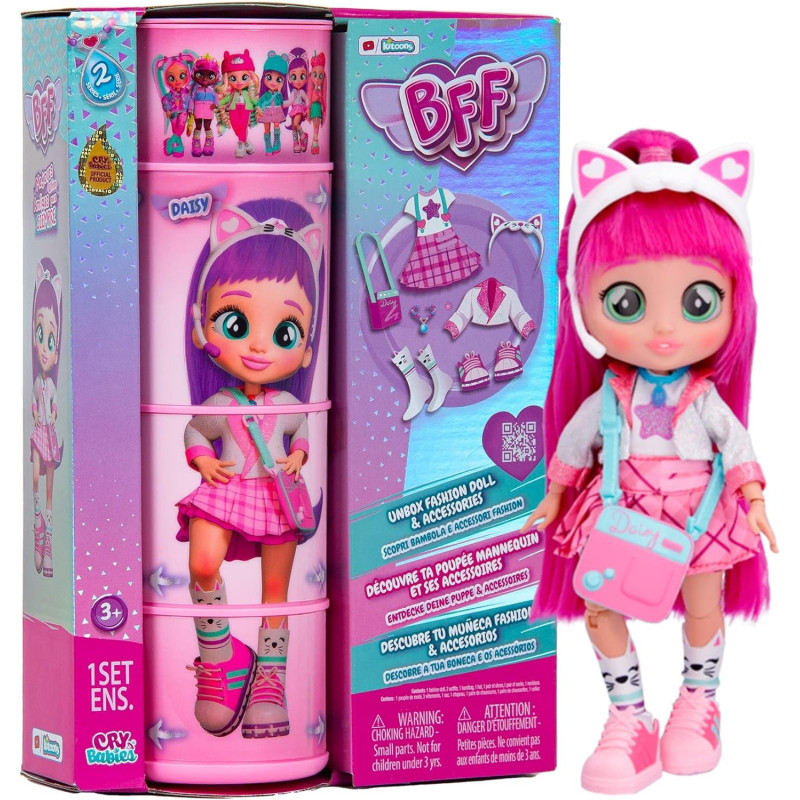 Cry Babies Bff Fashion Doll 8Inch - Daisy 908376