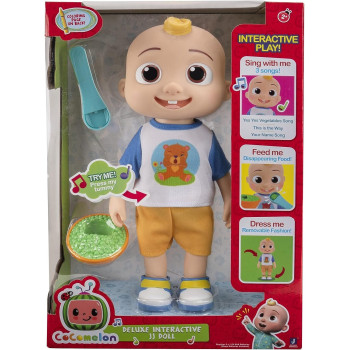 Cocomelon Deluxe Interactive Jj Doll Plush CMW0058