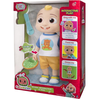Cocomelon Deluxe Interactive Jj Doll Plush CMW0058