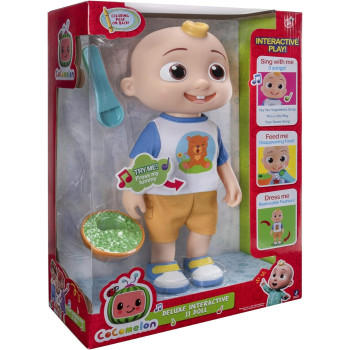 Cocomelon Deluxe Interactive Jj Doll Plush CMW0058