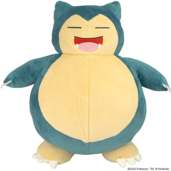 Pokemon Snooze Action Snorlax Plush 10-Inch PKW0027