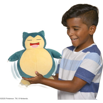 Pokemon Snooze Action Snorlax Plush 10-Inch PKW0027