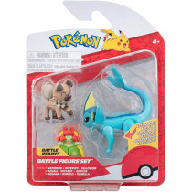 Pokemon Battle Figure Set Vaporeon Plus Rockruff Plus Bellossom PKW3048